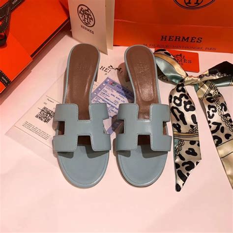 sky blue hermes slippers|Hermes sandals sale.